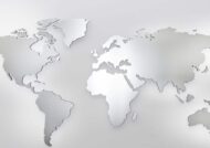 aluminium world map