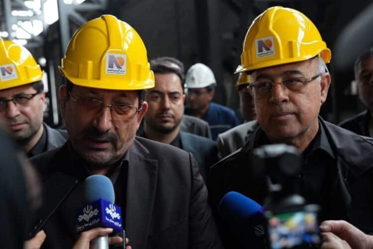 راه اندازی نیروگاه برق شرکت آلومینیوم المهدی